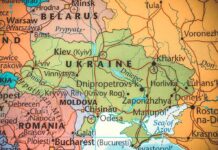 Ukraine on the map