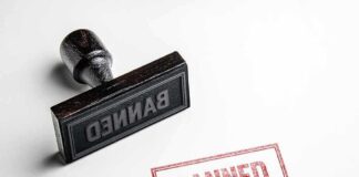 Banned stamp