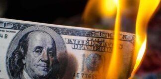 Money burning