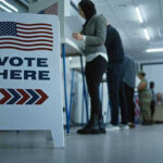 Vote Here sign