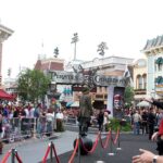 Disneyland Chaos: Brutal Assault in Ride Queue Crowd gathered at a Disney theme park for a Pirates of the Caribbean event