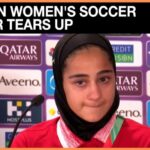 Regime Brands Athletes Traitors—Execution Looms Iranian Women's Soccer Player Tears up During News