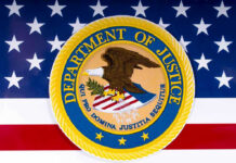Feds ARREST Journalist – Disturbing Ties To China! Department of Justice seal on American flag background.