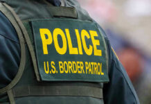 Hero ICE Agent Saves Drowning Child! Police U.S. Border Patrol uniform close-up.