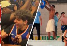 Times Square Burns During RAUCOUS Knicks Celebrations New Yorkers Go WILD in the Streets After Knicks win NBA Finals Game 4