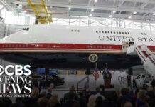 Trump unveils new Air Force One, gifted from Qatar