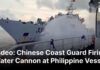 China Blasts Cannon at Foreign Vessel! WATCH: Video Shows Chinese Coast Guard Firing Water Cannon at Philippine Vessel | AC1B