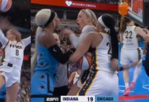 Black WNBA Player Clotheslines Rival – Gets Kicked Out – Then Claims “White Privilege” Sophie Cunningham wants to fight DiJonai after flagrant 2 👀 Caitlin Clark tech for bumping ref