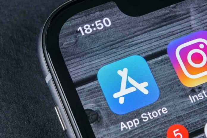 smartphone screen showing app icons and notification badges