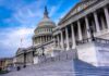 United States Capitol building with dome and columns