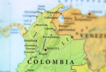 President Breaks Centuries Old Tradition Map of Colombia with cities and neighboring countries