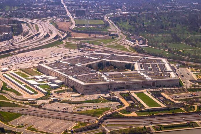The Pentagon building seen from above