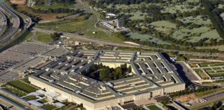 Pentagon building seen from above