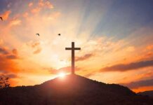 Cathedral Shocker: ‘Jesus Was Trans’ cross on a hill at sunset