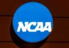 Nightclub Brawl Turns Deadly – Athlete on Athlete Murder NCAA logo on a blue circular sign