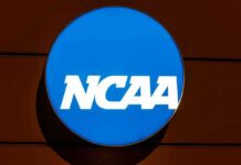 Nightclub Brawl Turns Deadly – Athlete on Athlete Murder NCAA logo on a blue circular sign
