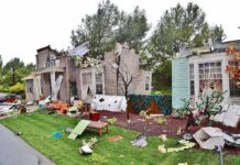 LQBTQ Activists Target Pastor at Home With Child Houses with significant storm damage and debris scattered around the yard