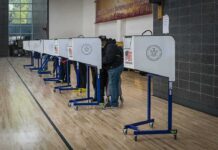 Bipolar Bombshell ROCKS Governors Race Voters at polling booths in a gymnasium