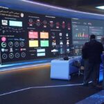 Air Force One Leak – Pentagon LOCKS DOWN! cybersecurity operations room with large data dashboards and people discussing