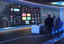 Air Force One Leak – Pentagon LOCKS DOWN! cybersecurity operations room with large data dashboards and people discussing
