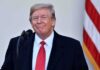 Trump’s Preemptive Pardons Loom – Prepares Exit Plan Donald Trump at a podium with a microphone