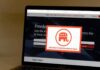 Dems Running From House Races They Hoped To Flip Laptop screen showing a political committee website with a popup featuring an elephant logo